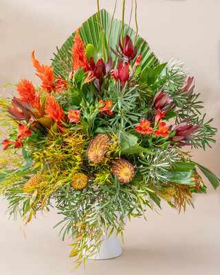Elegant corporate flower arrangement