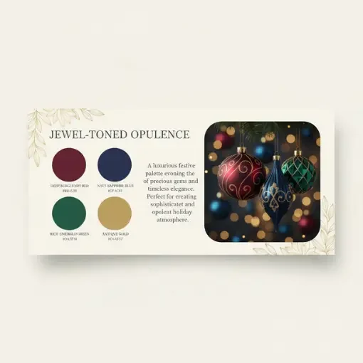 jewel toned opulence Christmas Colour Palatted for 2025