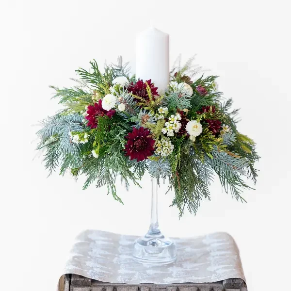 Christmas Candle Centrepiece