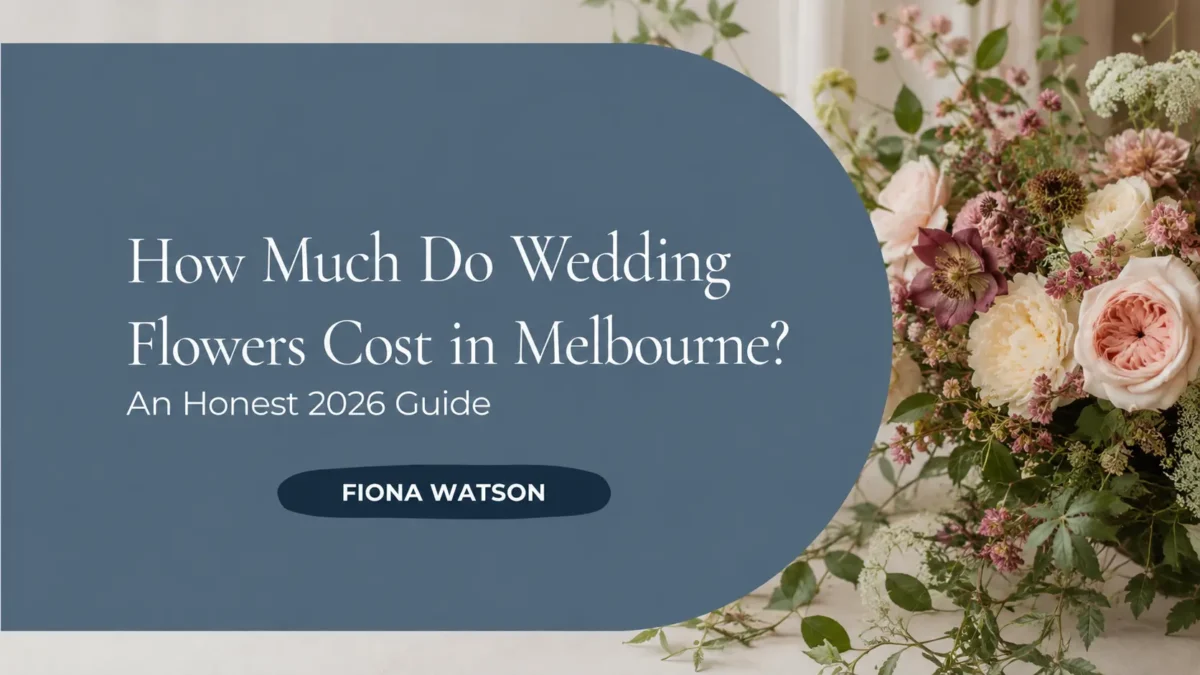 Wedding flowers featured in a Melbourne wedding flower cost guide